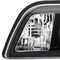 Spec-D Tuning 87-93 Ford Mustang 1 Piece Crystal Housing Headlight Black 2LCLH-MST87JM-RS - alternate 4